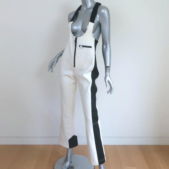 Mackage Gia Salopette Ski Pants Off-White Size Medium NEW - Picture 3 of 11